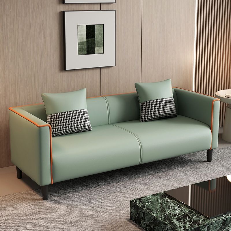 Standard Sofa/Loveseat/Single Sofa in Synthetic Leather, Available in Grey/Dark Blue/Light Green with Arm