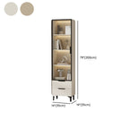 Detached Accent Cabinet with Damp-proof, Scratch-immune Glazed Door, Grip Bars in Chalk, and Soft Close Drawer