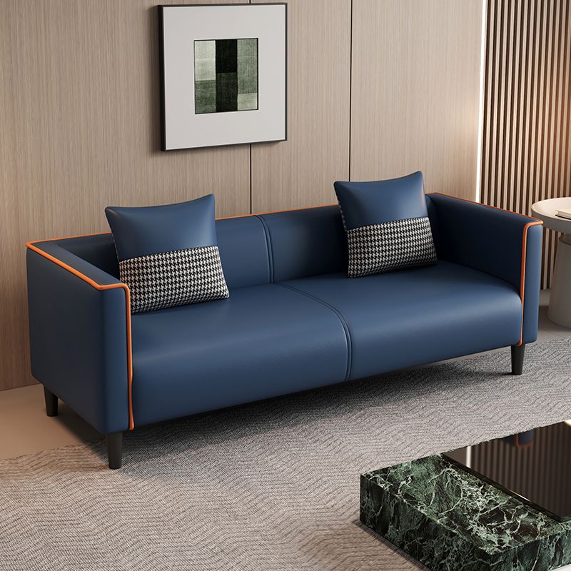 Standard Sofa/Loveseat/Single Sofa in Synthetic Leather, Available in Grey/Dark Blue/Light Green with Arm