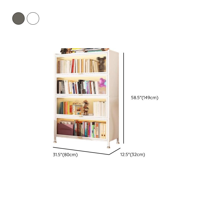 Vertical Alloy Organizing Shelf with Closed Back, Polymer Compound Door and 4-Shelf/5 Shelves/3-Shelf
