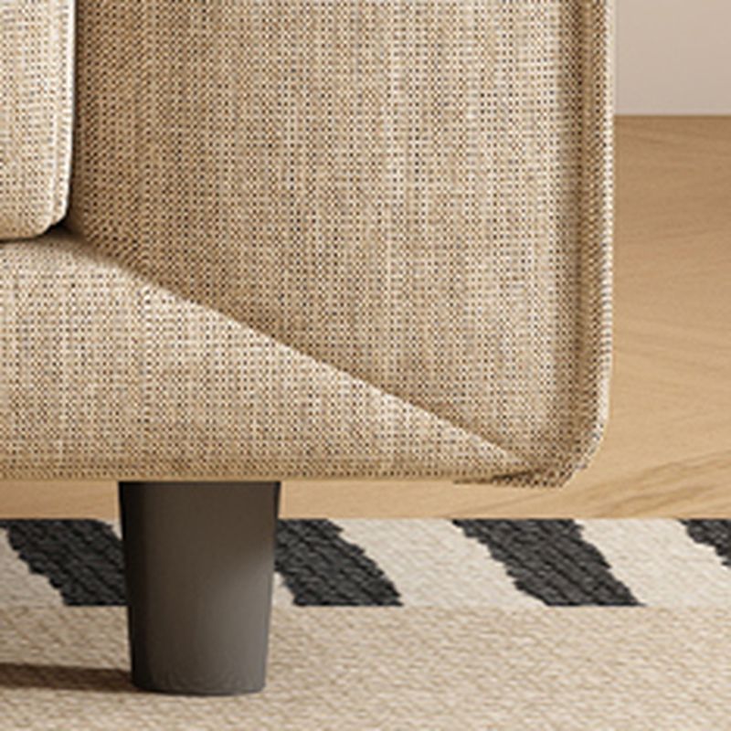 Tear Resistant Standard Sofa with Cotton Upholstery in Grey/Sand/Coffee