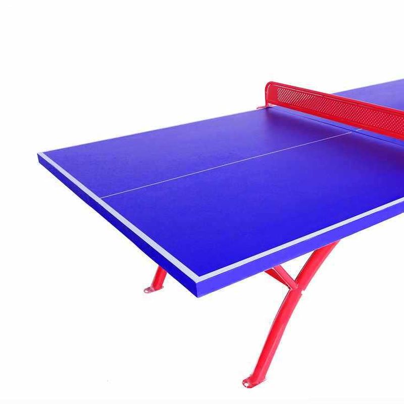 Versatile Indoor and Outdoor Ping Pong Table with Synthetic Laminate Top in Ink/Cerulean