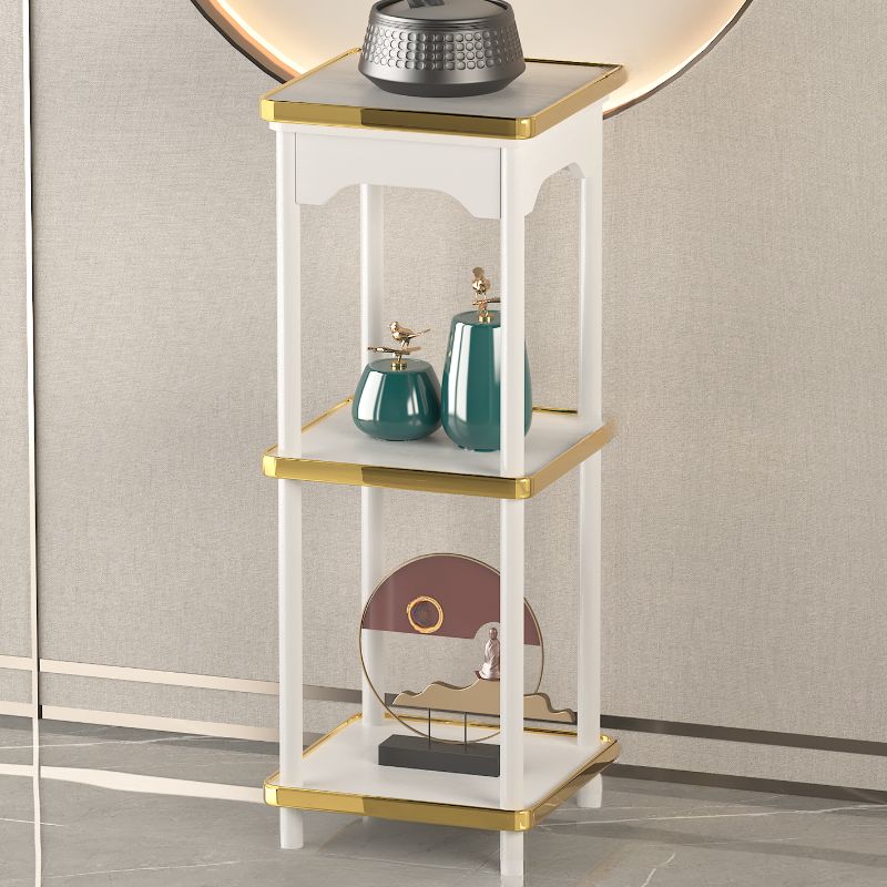 1 Piece Set 2 Tiers/3 Tiers Wooden Square Plant Stand Side Table with 2 Shelves/3 Shelves and Legs