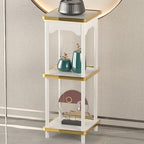 1 Piece Set 2 Tiers/3 Tiers Wooden Square Plant Stand Side Table with 2 Shelves/3 Shelves and Legs