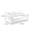 Fabric Sofa Bed Settee Furniture Flared Arm Latex Filled Sofa
