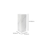 Up to 19 in L x 30 to 39 in/20 to 29 in H Square Marble Stone Unfinished Display Table