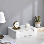 Free Standing Lateral Filing Cabinet/Vertical Filing Cabinet in Natural Wood with 1 Shelf and Key Lock in a Contemporary Style