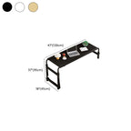Adjustable Height Standing Desk with Scratch Resistant Toboggan Base, Ink/Chalk/Natural Color Top, Self-supporting with Wheels/Casters and Knob Adjustment