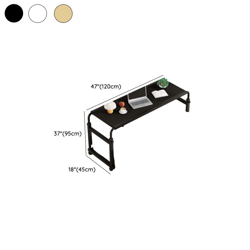 Adjustable Height Standing Desk with Scratch Resistant Toboggan Base, Ink/Chalk/Natural Color Top, Self-supporting with Wheels/Casters and Knob Adjustment