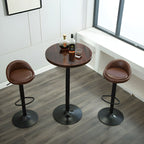 Round Counter Height Set Solid Wood 1/3 Pieces Pub Table Set