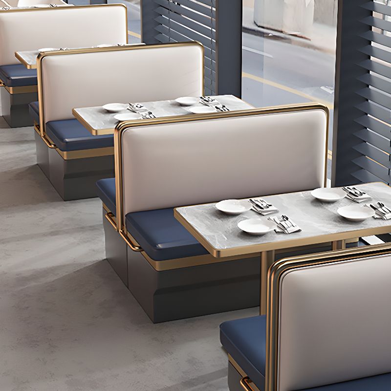 Simple Style Single Sided Booth with Foam Upholstery Fill Material