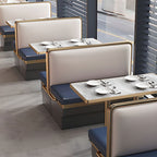 Simple Style Single Sided Booth with Foam Upholstery Fill Material
