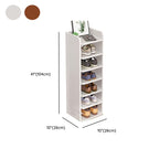 Composite Wood Square Shoe Storage with Capacity for 1-10 Pairs in Drawing Room, Includes Individual Shoe Cubby Holes and Closed Back