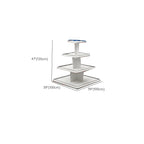Chalk Display Table with Locker Feature in Oblong Shape and Stump Base, 20 to 29 in Height, Reclaimed Wood Frame, 40 to 49 in Width