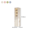 Steel Vertical Organizing Shelf with 2 Cabinets and 6-Shelf Closed Back