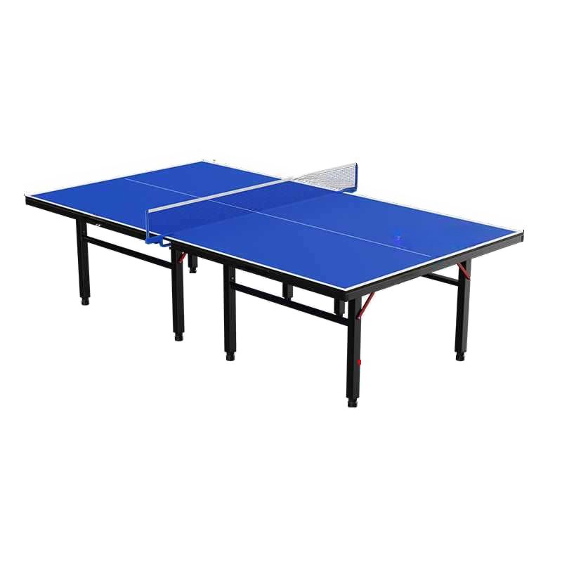 Indoor Ping Pong Table with Synthetic Laminate Top in Ink/Dark Blue and Included Table Tennis Paddle