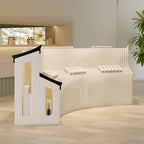 Collapsible Display Table with Stump Base, Unfinished Finish, 30 to 39 in Height, 50 in & Above Size, 20 to 29 in Width