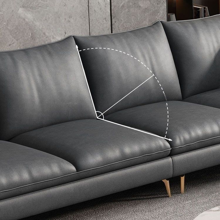 Modern High-Density Sponge Sofa with Water Resistant Seat and Included Pillow