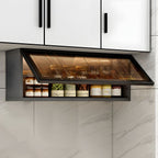 Modern Wall Mounted Display Stand Metal Storage Cabinet for Kitchen
