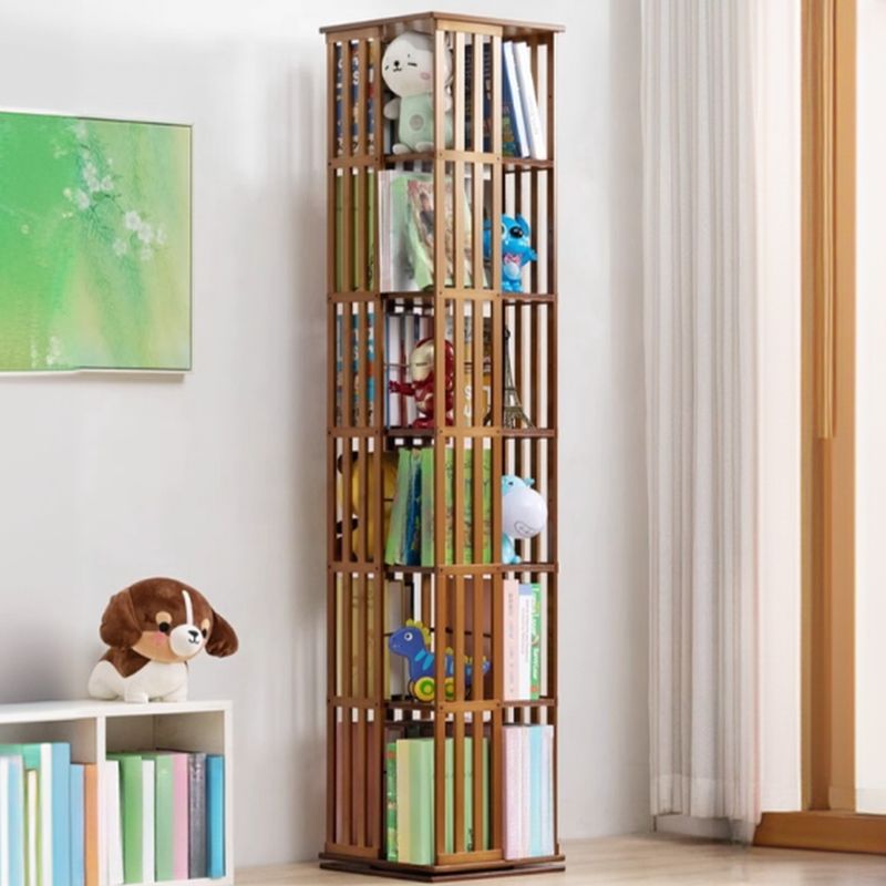 Vertical Open Display with 6-Shelf and Open Back