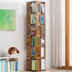 Vertical Open Display with 6-Shelf and Open Back