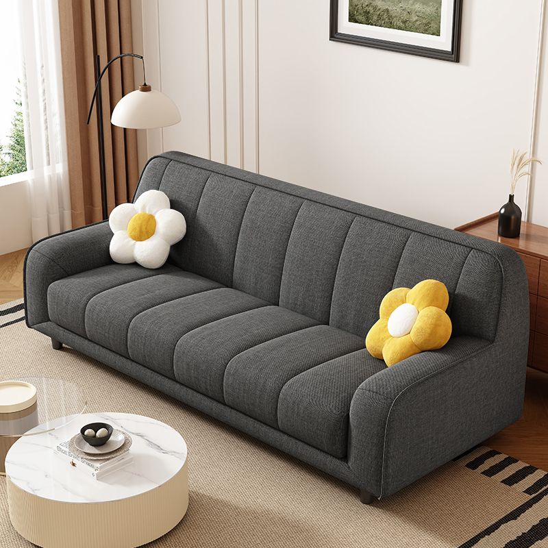 Tear Resistant Standard Sofa with Cotton Upholstery in Grey/Sand/Coffee