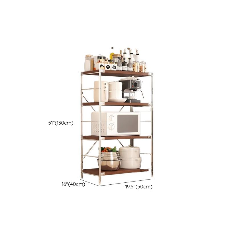Brown Standard Baker's Rack with Butcher Rack, Rust Resistant