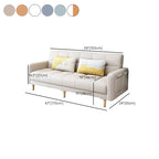 Modern Wood Frame Sofa with Anti Cat Scratch Fabric and Pillow Back