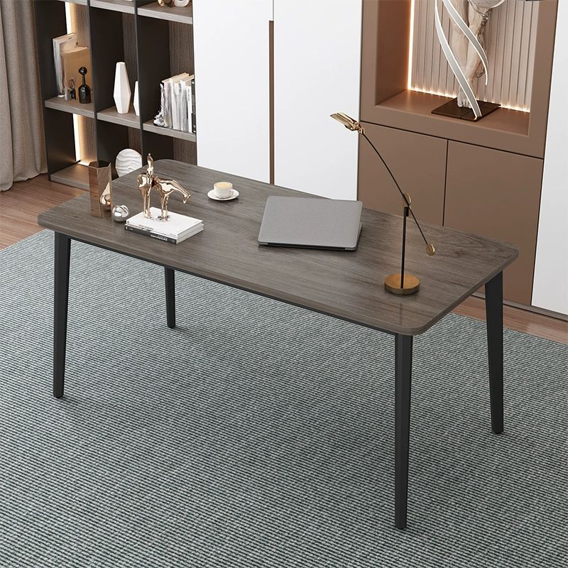 Casual Adjustable Writing Desk with Scratch-proof Parsons Base in Chalk/Sepia/Natural, Unattached with Foot Pad