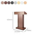 Stainless Steel Full Podium with Built-in Storage