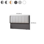 Trendy No Distressing Panel Headboard in Natural Wood, Rectangle Shape for Full/Queen Bed, Sponge Upholstery Fill, Standard Height