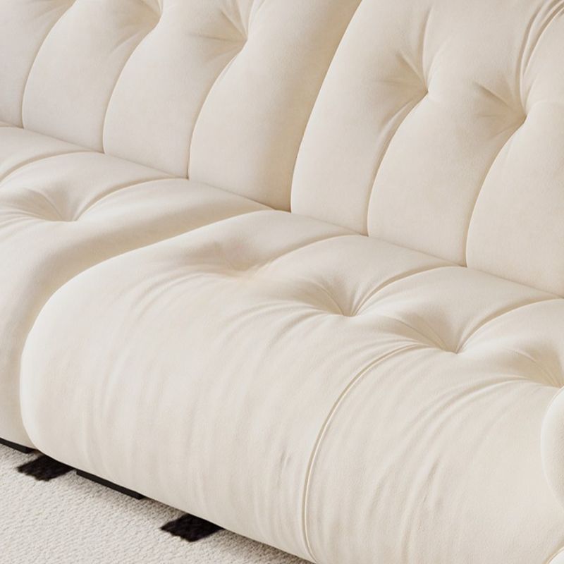 Modish Solid Color Stain Resistant Standard Sofa/Loveseat in Black/Light Gray/Light Brown with 3-seater/4-seater/5 Person Capacity