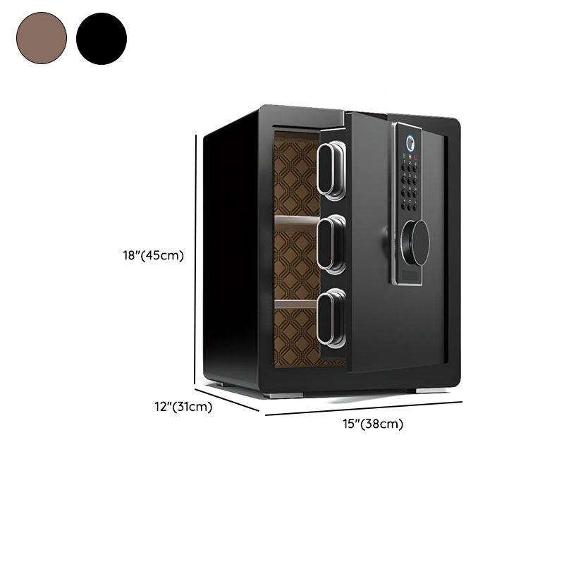 Steel Security Safe with Battery, Pry Resistant, Lockable with Keys and Interior Lining