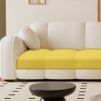 Drawing Room Standard Sofa in Midnight Black/Light Gray/Light Brown with Armrest