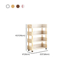 Composite Wood Vertical Organizer Shelf with 4/5/3 Shelves and Open Back