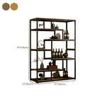 Ground Curio Cabinet with 7/8 Shelves and Accessible Storage
