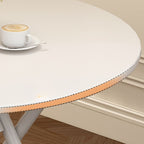 Laminate Dining Table with Crossed Legs, Foldable Square Top for 2-seater, Anti-Fouling