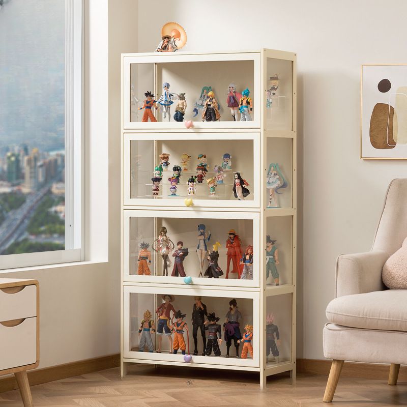 Bambusa Flooring Curio Cabinet with Stockroom, 4 Cabinets/3 Cabinets/2 Cabinets, 4 Shelves/3 Shelves/2 Shelves, 4 Doors/3 Doors/2 Doors