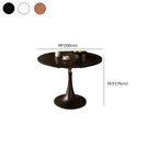 Laminate Dining Table with Pedestal Base, Scratch-repellent for 2-seater/4-seater