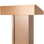Stainless Steel Full Podium with Built-in Storage