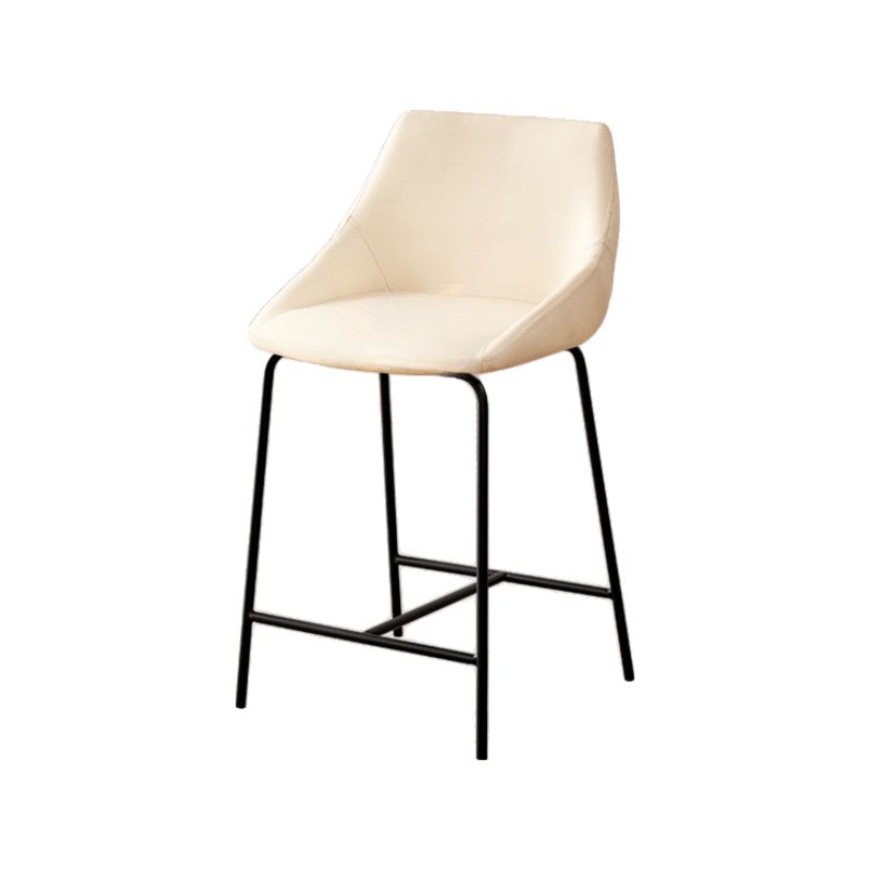 Casual Rawhide Bar Stools in Dark Gray/Jade Green/Cream with Back and Pail Seat, Featuring Leg Rest