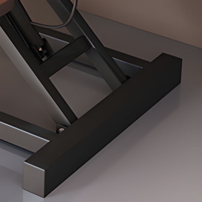 Trendy Manufactured Wood 2-Tier Notebook Holder with Pop Up Lifting Shelves