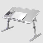 Trendy Engineered Wood Computer Stand with Flexible Height, Compartment, and Ergonomic Tilt