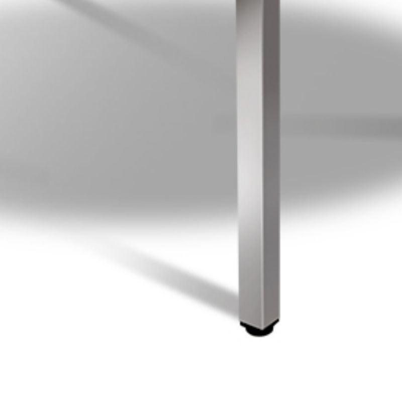 Art Deco Stainless Steel Rounded Fold-up Banquet Table, Rust-free Stainless Alloy Pop Up Table