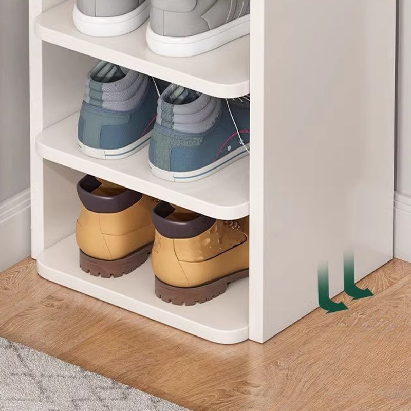 Composite Wood Square Shoe Storage with Capacity for 1-10 Pairs in Drawing Room, Includes Individual Shoe Cubby Holes and Closed Back