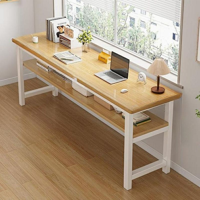 Non-Storage Feature Square 15.7'' Front-to-Back Modern Writing Office Desk Without Color