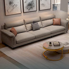 Modern Water Resistant Dove Grey/Chalk Solid Color Sofa Couch/Loveseat/Single Sofa with 4 Pillows/3 Pillows/2 Pillows for 3 Person/4-seater/5 Person