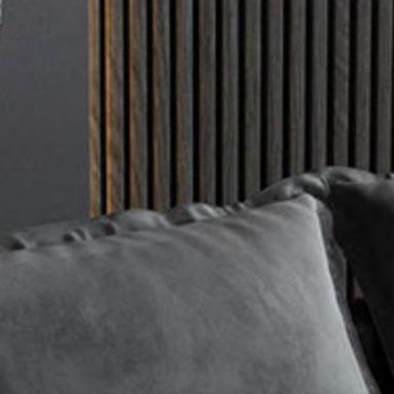 Modern Flared Arm Sofa with Water Resistant and Bolster Pillows