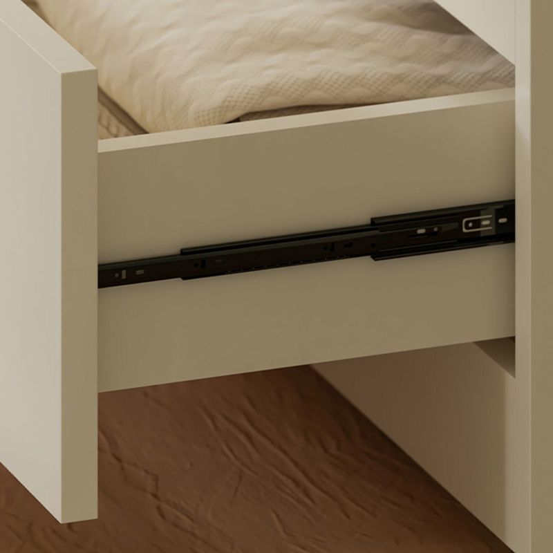 Detached Accent Cabinet with Damp-proof, Scratch-immune Glazed Door, Grip Bars in Chalk, and Soft Close Drawer