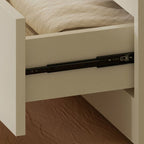 Detached Accent Cabinet with Damp-proof, Scratch-immune Glazed Door, Grip Bars in Chalk, and Soft Close Drawer